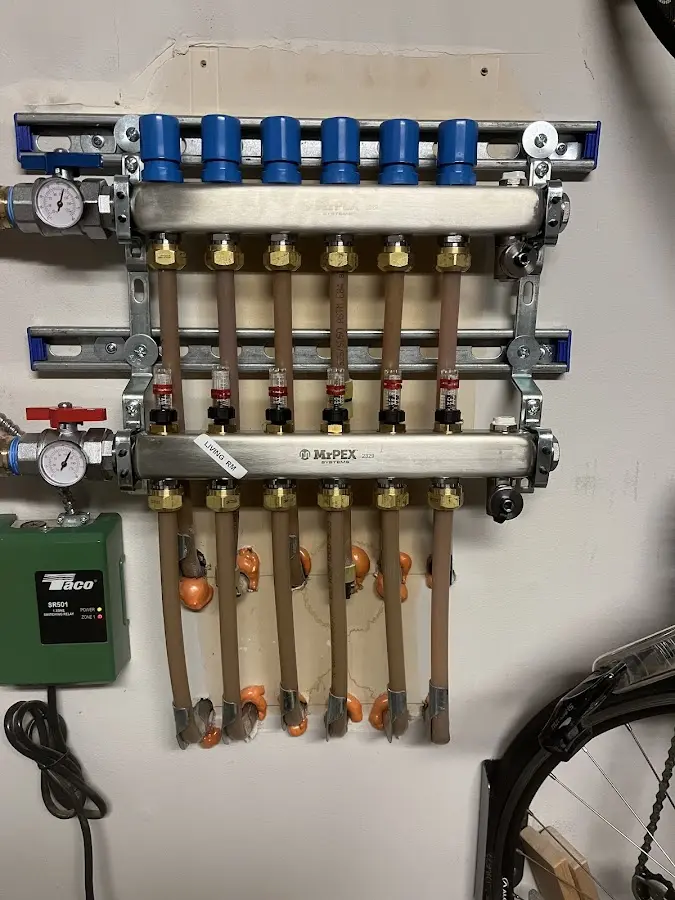 Plumber performing Gas Line Installation at a residential property in West Ocean City